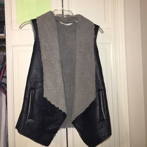 JACK distressed leather vest